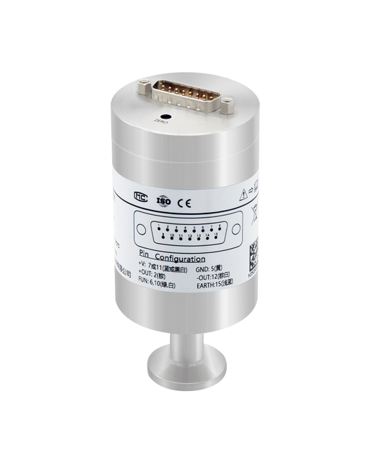 Transmisor de presión de vacío absoluto de capacitancia HPM18LV 0-10V conector KF, CF y VCR