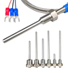 Sensor de temperatura de resistencia térmica de rosca fija impermeable de acero inoxidable PT100 