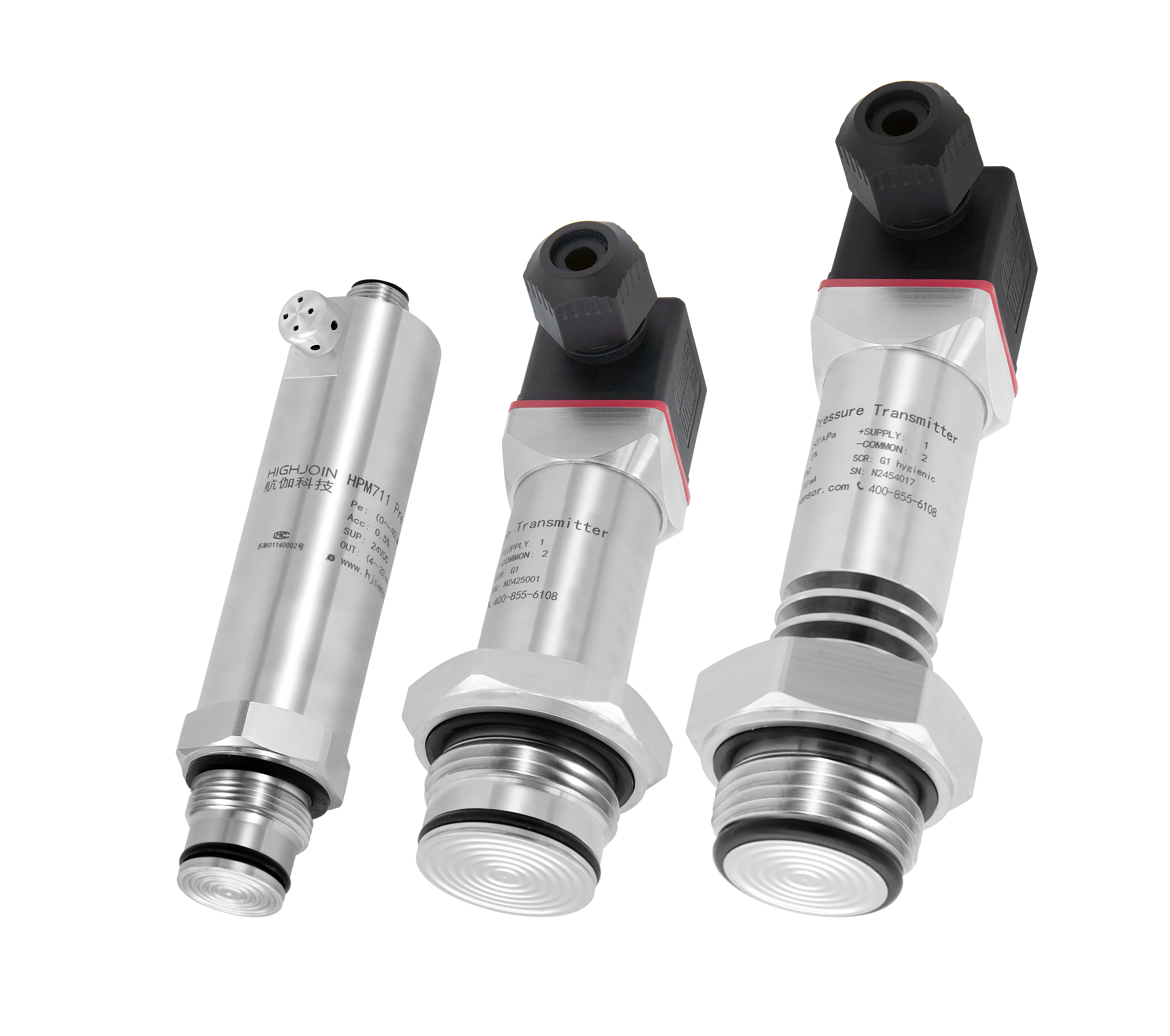 HPM711 G1 G1/2 Diafragma de rosca Diafragma Transmisor de presión sanitaria