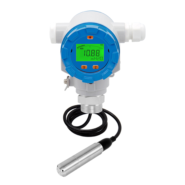 Transmisor de temperatura y líquido integrado alimentado por batería HPTM420L con pantalla LCD